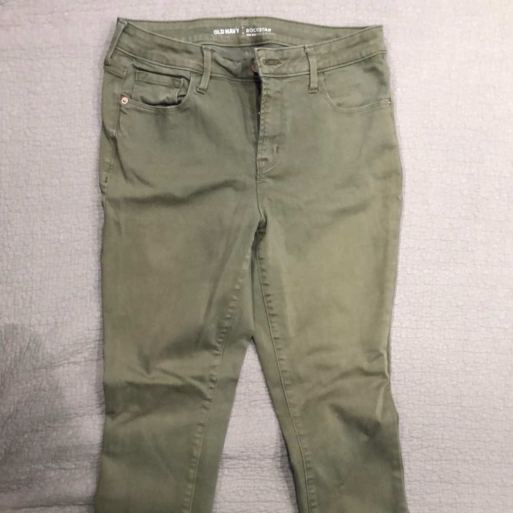 Old Navy‎ Olive Green Skinny Jeans